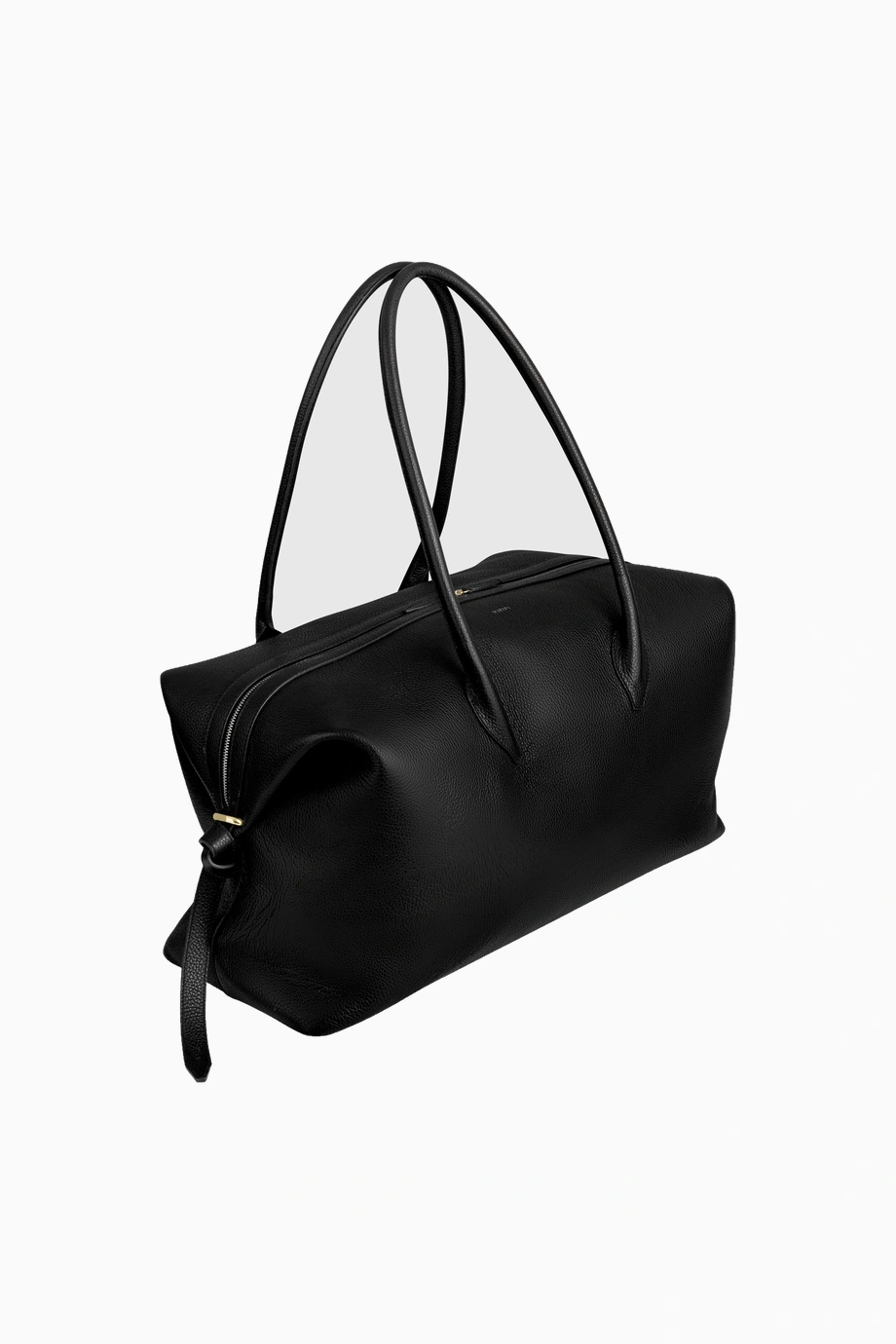 Yuzefi Brioche Weekender Pebble Deri, El İşçiliği Lüks İtalyan Tasarım Seyahat Ve Omuz Çantası Siyah