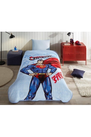 Özdilek Superman Lightning Tek Kişilik Battaniye Lisanslı Çok Renkli