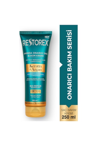 Restorex Keratin & Argan Onarıcı Saç Bakım Kremi 250 Ml - Yıpranmış Ve Hasar Görmüş Saçlar