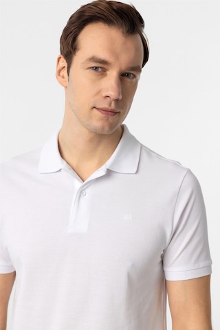 Süvari Beyaz Slim Fit Düz Polo Yaka Tişört Beyaz