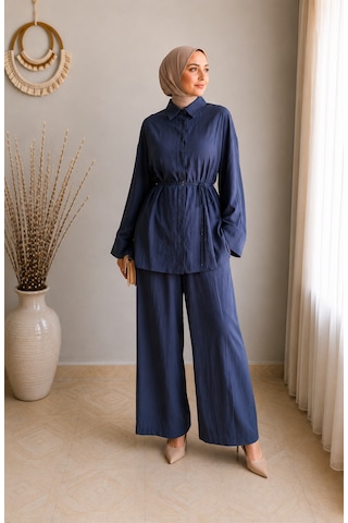 Viya Style Lacivert Alt-üst Takım