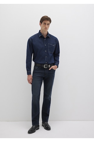 Mavi - Aidan Mavi Black Vintage Indigo Mavisi Jean Gömlek 0210588-90768 Koyu Mavi