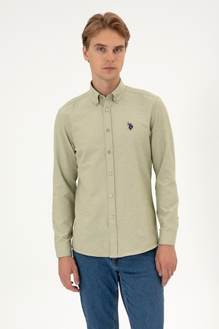 U.s. Polo Assn. Erkek Açık Haki Gömlek Basic 50316723-vr183 Acık Hakı