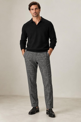 Alexandergardi Dokulu Slim Fit Kumaş Pantolon Koyu Gri