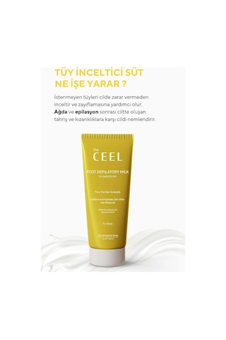 Tüy İnceltici Ve Nemlendirici Süt 60 Ml - Isırgan Otu & Hyaluronik Asit İçeren Epilasyon Sonrası Bakım Losyonu, Cilt Yatıştırıcı Ve Nemlendirici Vücut Bakım Kremi