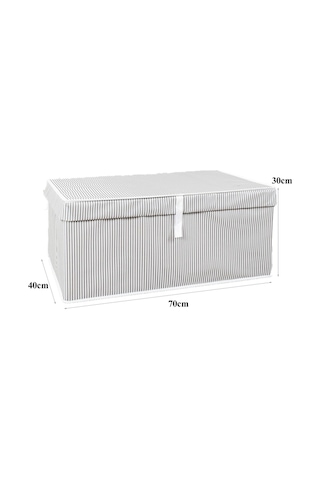 Pazar Kapısı Çok Amaçlı Düzenleyici Kutu Mega Plus Gri 70x40x30cm Gri