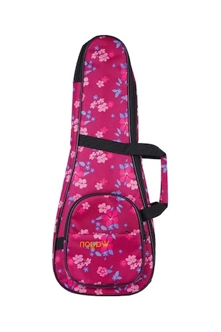 Hibiskus Pembe Renkli Soprano Ukulele Taşıma Çantası -