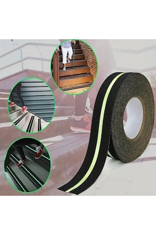 Fosforlu Kaydırmaz Bant 50mm X 5mt Yeşil Fosforlu Merdiven B Tdrtr