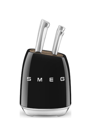 Smeg 50's Style Retro Siyah Standlı Bıçak Seti Kbsf02bl Siyah