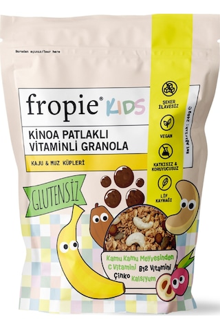 Fropie Kids Kaju & Muz Küpleri Granola 240 G