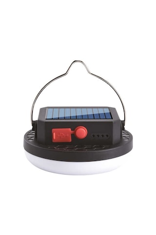 Karia PT-2028 USB ŞARJLI SOLAR KAMP LAMBASI Siyah