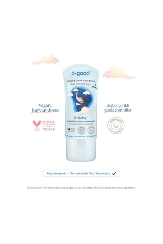 B-baby Bebek & Çocuk Vücut Kremi Atopik Ciltler 150 Ml