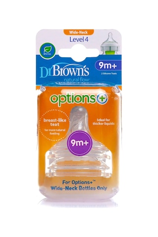 Dr. Browns DB 4201 Geniş Ağız Options+ Biberon Emziği 9Ay+ 5 Adet