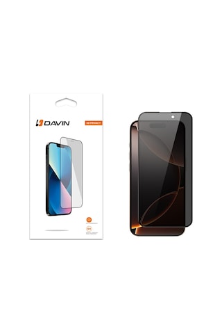 Goocamp Apple Uyumlu iPhone 16 Pro Max Davin 5d Privacy Cam Ekran Koruyucu