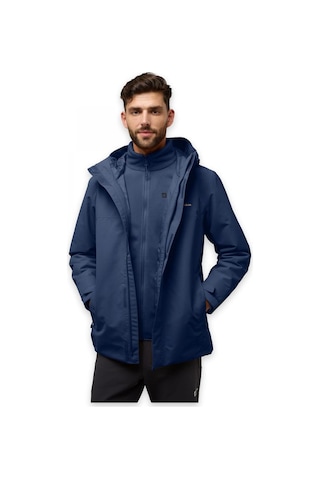 Jack Wolfskin A61864 Altenberg 3ın1 Jkt M Erkek Mont Lacivert