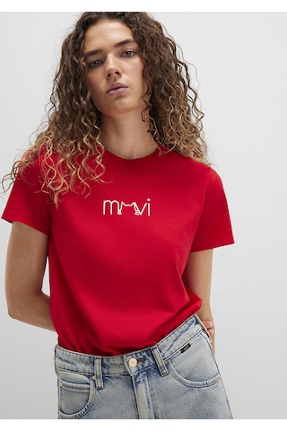 Mavi - Mavi Baskılı Kırmızı Tişört 1613387-82054 Kirmizi