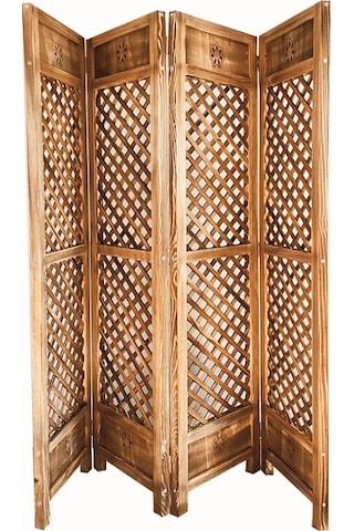 Wooden City Ahşap Separatör Ahşap Paravan Ahşap Oda Bölücü Oda Ay