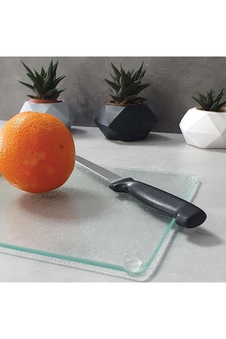 Decorita Cam Kesme Tahtası - Cam Kesme Tablası Buzlu Cam 20cm