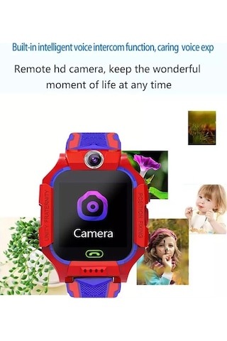 Bosphorusboutique Leezsing Q19 Çocuk Akıllı Saat Akıllı Oyunlar Uzaktan Fotoğrafçılık Sos Acil Yardım Akıllı Saat Sk Çok Renkli