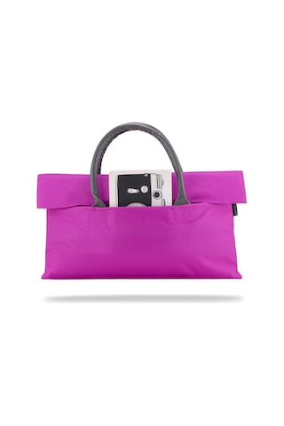 Classone Byn-el009 Wtxpro Su Geçirmez Kumaş 13-14 İnch Bayan Laptop, Notebook, Apple Uyumlu MacBook Air El Çantası- Tote Bag- Fuşya