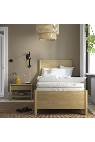 Ikea Norrsele Tek Kişilik Yatak Pedi, Beyaz, 90x200 Cm