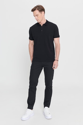 Ac&Co / Altınyıldız Classics Erkek Siyah Slim Fit Dar Kesim Polo Yaka Tişört 4A4820200001SyhXL Siyah