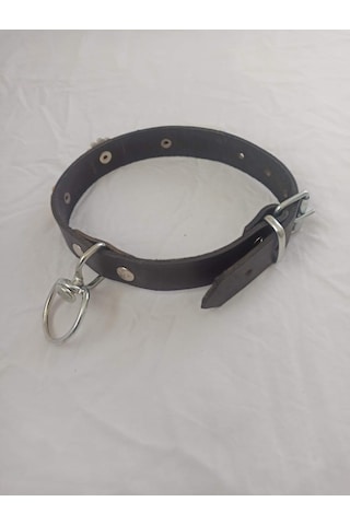 Deri Süslü El İşlemeli Köpek Tasması