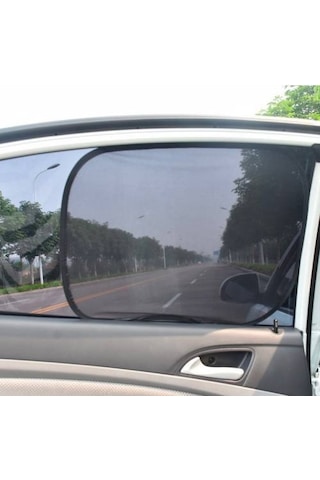 Coofbe Vantuzlu Araç Yan Cam Güneşlik 2Adet Set 36x44cm Oto Yan C