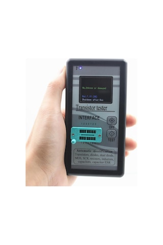 Suntek Transistör Test Cihazı Hafif Esr Metre Siyah-kabuk