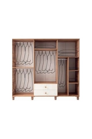 Kestel Mdf 6 Kapılı Dolap Ekru