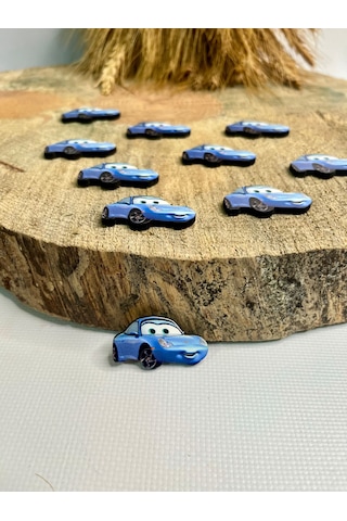 Mr. Home Ahşap Uv Baskılı Arabalı Figür-uv Baskılı Magnet Figür