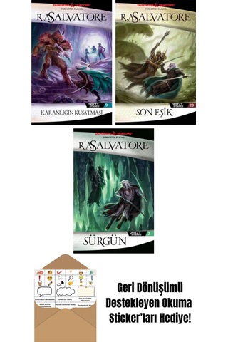 Karanlığın Kuşatması Drizzt Efsanesi 9. Kitap + Son Eşik Drizzt Efsanesi 23. Kitap + Sürgün Drizzt Efsanesi 2. Kitap