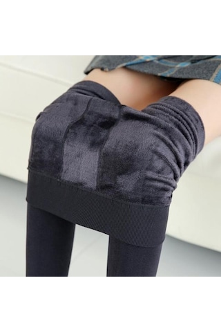 2021 Kış Sıcak Tayt Kadınlar Yüksek Bel Kız Rahat Leggins Kadınlar İçin Kalınlaşmak Rahat Esneklik Tayt Gri