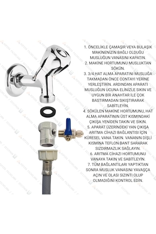 Su Arıtma Cihazı 3/4 Hat Alma Aparatı Ve Küresel Vana Pirinç Gövde, Dayanıklı Ve Sızdırmaz
