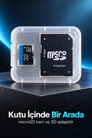 Sd Adaptörlü 32 Gb Microsd Hafıza Kartı