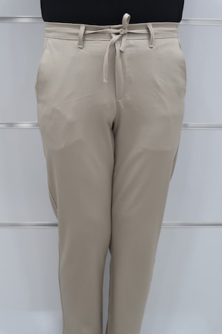 Marcao Dmctekstil Erkek Düz Normal Bel Normal Kesim Dar Paça Kışlık Jogger Pantolon Bej