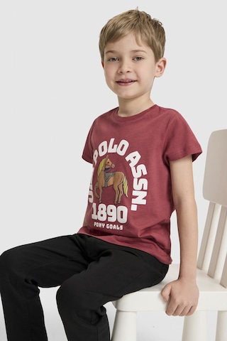 U.s. Polo Assn. Erkek Çocuk Vişne Tişört 50327000-vr223