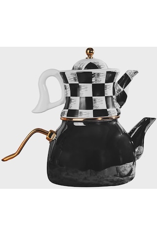 Bgzcyd-009 Miss Betty Boğaziçi Damalı Siyah Çaydanlık 001