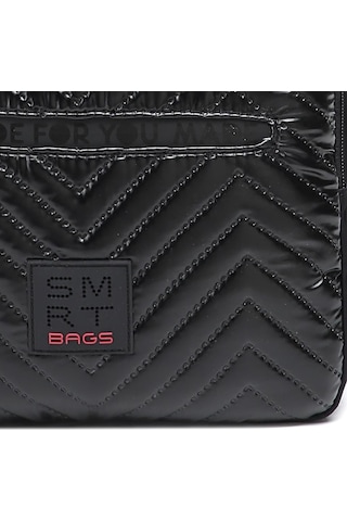 Parlak Kumaş Küçük Boy Askılı Kadın Sırt Çantası 3250 Siyah