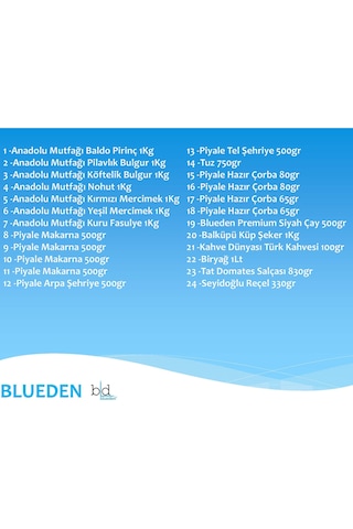 Blueden Ramazan Erzak Kolisi 24'lü No: 13