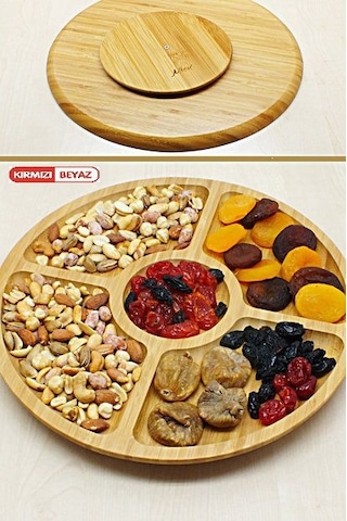 BAMBU YUVARLAK KAHVALTILIK,BÖLMELİ ÇEREZLİK
