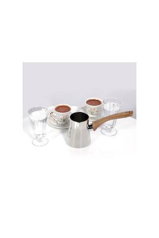 Serenk Definition Standlı 4  Parça Çelik Cezve Seti