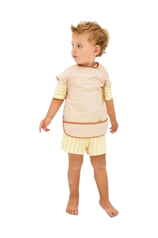 Miniboni Uzun Kol Önlük - Kısa Kol Önlük Seti - Beige