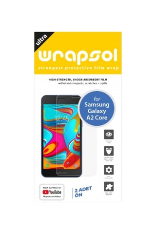 Galaxy A2 Core Ekran Koruyucu 1+1 Ön Poliüretan Film