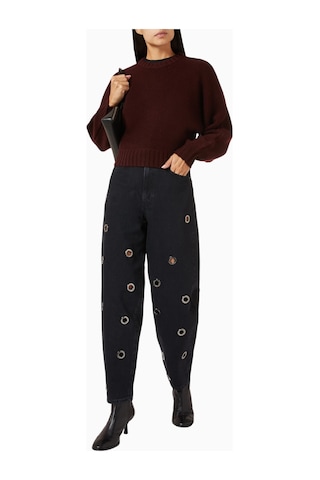 Frame The Narrow Grommet Jean, Organik Denim Ve Modern Metal Detaylı Tasarım Siyah