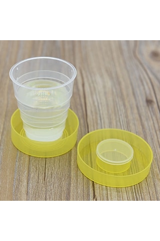 Cbtx 200ml Plastik Portabel Katlanır İçme Kupası Kullanarak Moda Açık Hava Etkinliği