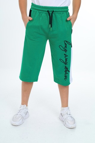 Erkek Çocuk Garni Detaylı Kapri Alt 12204 Yeşil