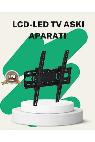 32 İnç Tv Duvar Askı Braketi Stabil Güvenli Montaj Çelik Gövde Çok Renkli