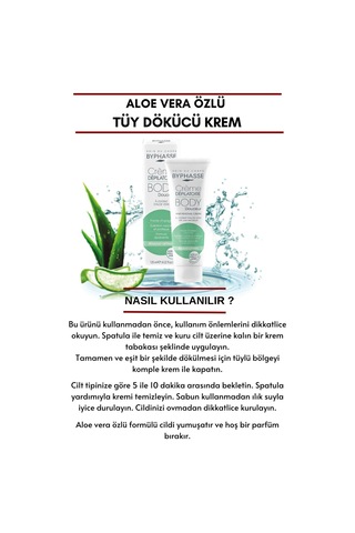 Byphasse Aloe Vera Özlü Tüy Dökücü Krem 125 ML