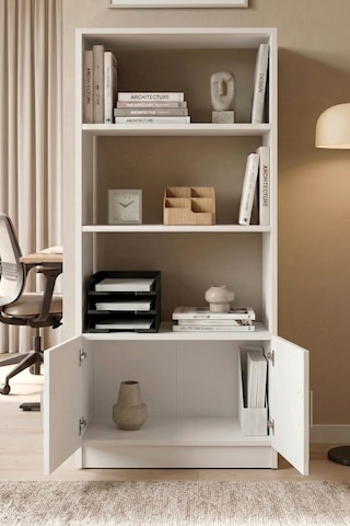 Yurudesign Vario D Ofis Kitaplık Beyaz VO4-W
